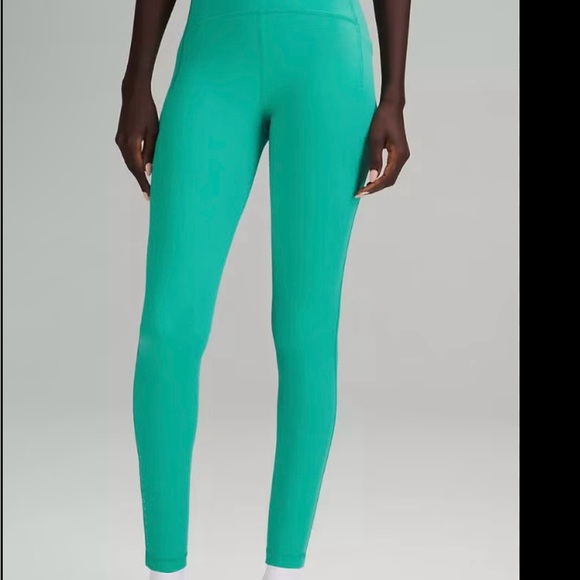 lululemon athletica Vibrant Teal Leggings - Picture 1 of 7